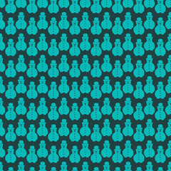 Seamless pattern for Christmas and New Year with decorative Christmas elements. Beautiful vector background for a  gift wrapping paper, scrapbooking, greeting cards, fabric.