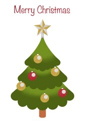 Glitter christmas tree