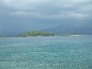 Storm clouds over the Adriatic Sea in Croatia