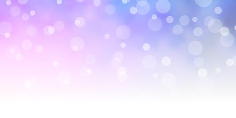 Dark Blue, Red vector pattern with circles.