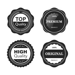 Collection of premium vector badges. vector illustration