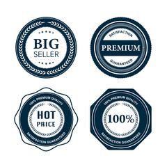 Collection of premium vector badges. vector illustration