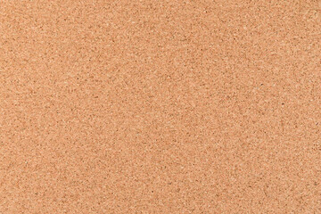 Close up and top view of brown cork board for background