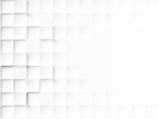 Abstract paper square white Background ,light and shadow. Vector.