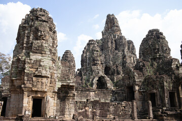 Obraz premium Angkor Wat Temple in the Ancient city of Angkor Thom, Siem Reap, Cambodia 