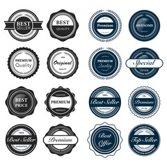 Obraz premium Set of retro vintage badges. vector illustration