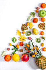 fruit on white background creative photo