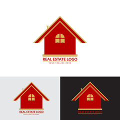 Real estate logo, properties logo, home vector template