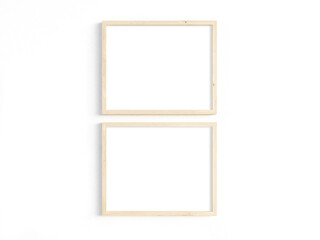 Mockup of 2 frames to display your work. 3D illustration.