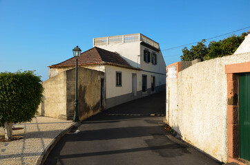 street in the town in portugal
