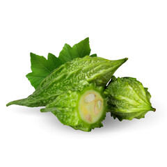 Bitter gourd, Bitter melon isolared on white background