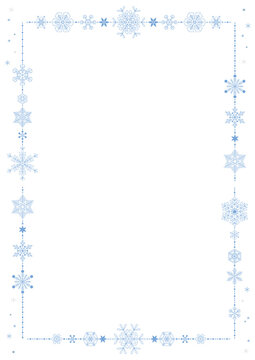 フレーム 冬 雪 結晶 クリスマス 背景素材