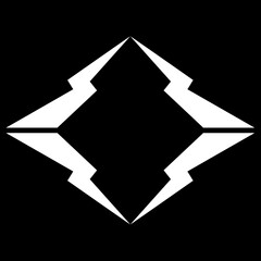 家紋　稲妻松皮