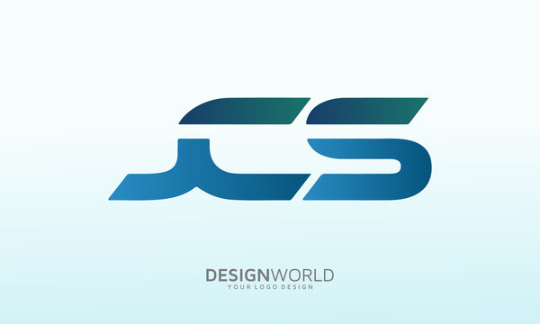 Letter JCS vector design template, art and design