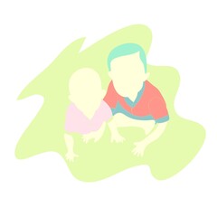 Illustration vector graphic of cute baby 6