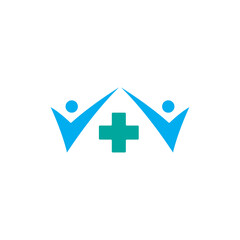 Obraz premium Health care medical logo design vector template