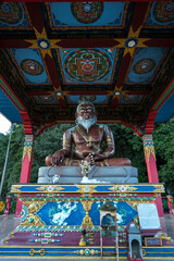 Naklejka premium Statue of Thangtong Gyalpo in Thang Gyal Monastery on November 1, 2020 in Yuksom, Sikkim, India.