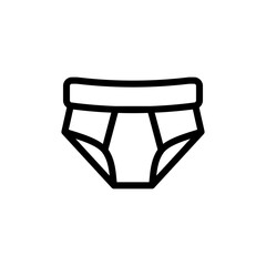 Underwear icon vector symbol template