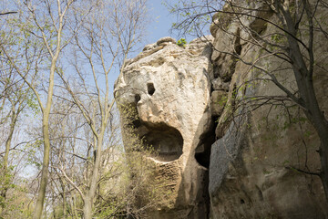 The Unknown Bulgaria. Royashki cave monasterie Provadia Region, Bulgaria. Ancient Thracian sanctuary