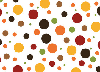 autumn polka dots
