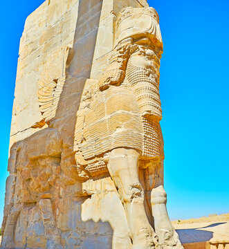 The Winged Lamassu Of Persepolis, Iran