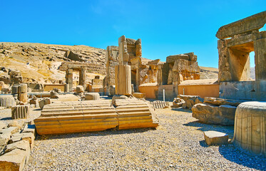 Scenic destinations in Persepolis, Iran