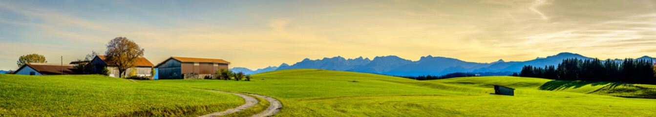 landscape at the east allgau near Nesselwang