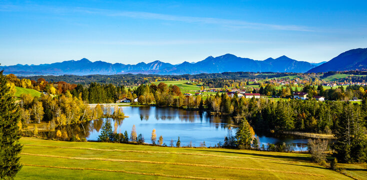 landscape at the east allgau near Nesselwang