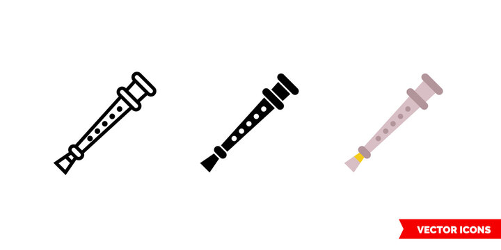 Dolcaina icon of 3 types color, black and white, outline. Isolated vector sign symbol.