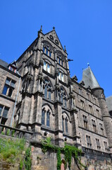 Fototapeta premium Historic streets of the old quarters of Marburg (Germany)
