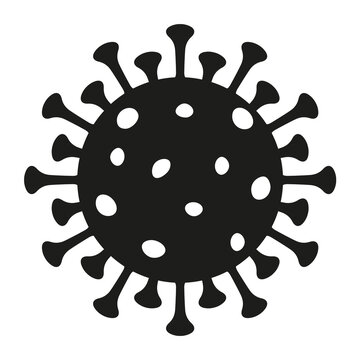 Simple virus drawing icon