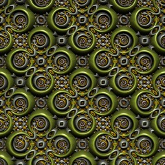 3D relief pattern in a geometric ornament style.