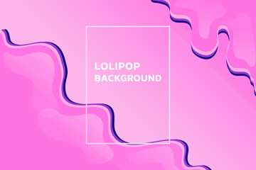 Abstract lollipop liquid wallpaper. fluid is pink colors. shape and texture. gradient is colors. design esp10.