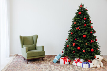 New Year's Eve home Christmas tree toys December