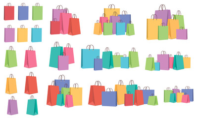 Purchased packages for an online store design on a white background