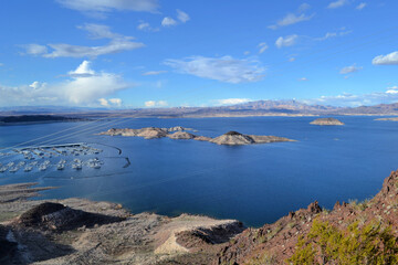 View of Lake Mead near Hoover Dam, Nevada