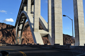 Bridge on the Hoover Dam, Nevada - obrazy, fototapety, plakaty