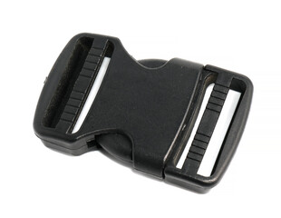 black backle on white background