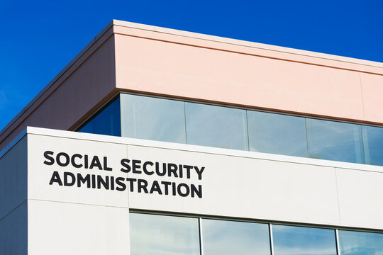 Social Security Administration Sign On Field Office Building. SSA Is An Independent Agency Of The U.S. Federal Government That Administers Social Security - San Jose, California, USA - 2019