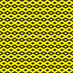 Abstract geometric seamless pattern on yellow background