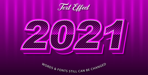 2021 editable text effect