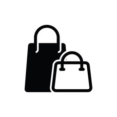 shopping bag icon vector symbol template