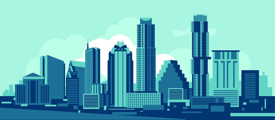 Austin Texas skyline - 390188103
