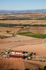 Obraz premium small farm in the Henares valley, Jadraque, Guadalajara province, Spain
