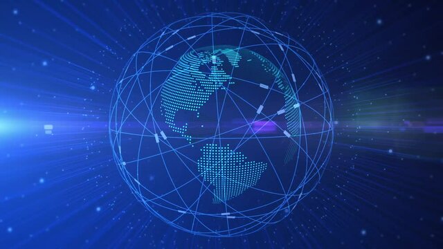 Blue globe lines and connectedness system