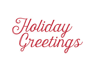 Fototapeta na wymiar Holidays Greetings Text, Happy Holidays Post Card, Christmas Card, Vector Illustration Background