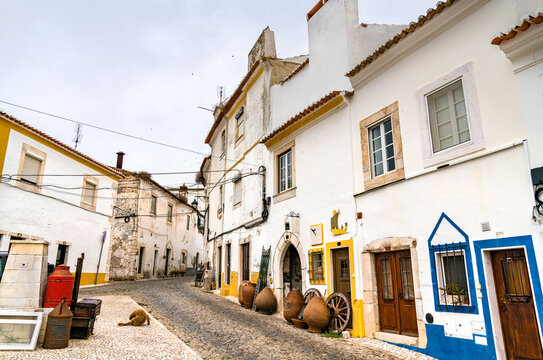 Street in the old town of Estremoz in Alentejo, Portugal