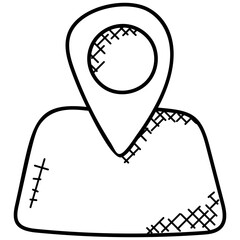 
An open map with address pointer concept of placeholding 
