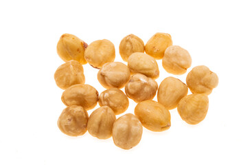 roasted hazelnuts isolated