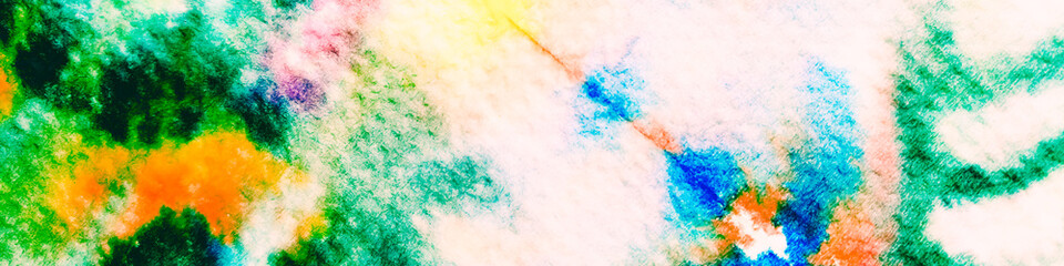 Colourful Tie Dye Illustration. Blue Luxury